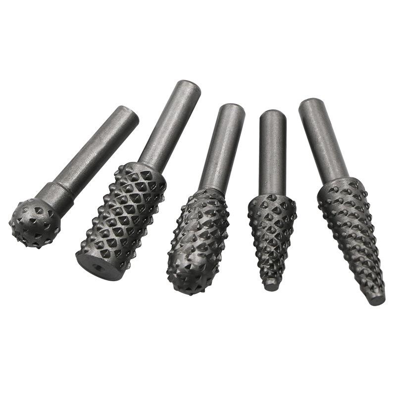 5PCS 1/4'' Drill Bit Rotary Set for Woodworking Knife Wood Carving Tool Carpentry Wood Cutting Tools WorkDrill Bit Set