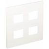 Panasonic Cosmo Series Wide 21 Outlet Plate for 4 White WTF8004W