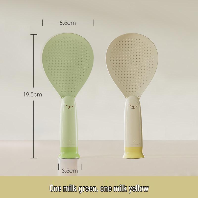 Heat-Resistant Non-Stick Stand-Up Rice Spoon for Kitchen Use