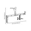 Clampon Fishing Rod Holder Stainless Steel Bracket with Clamp Adjustable Hardware for