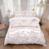3pcs Heart Cinnamoroll Sanrio Print Cover Set Ultra Soft, Breathable, and Comfortable Bedding with Stylish Design for Bedroom and Guest Room Deco