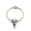 Crystal Beaded Love Heart Bracelet with Rhinestone Pendant - Adjustable Friendship Jewelry