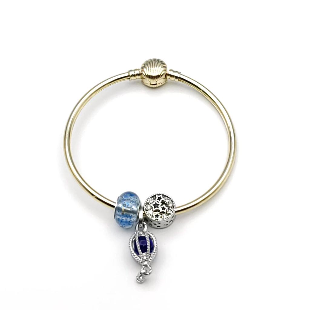 Crystal Beaded Love Heart Bracelet with Rhinestone Pendant - Adjustable Friendship Jewelry