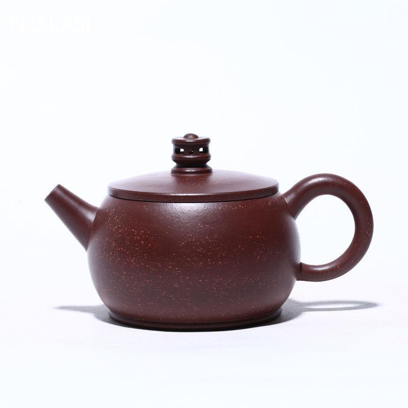 Ceainic Yixing autentic, ceainic cu filtru de lut violet, ceainic de frumusete, minereu brut chinezesc, set de ceai de boutique, lucrat manual, personalizat 190 ml