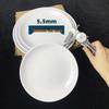 12-inch White Round Melamine Dinner Plate