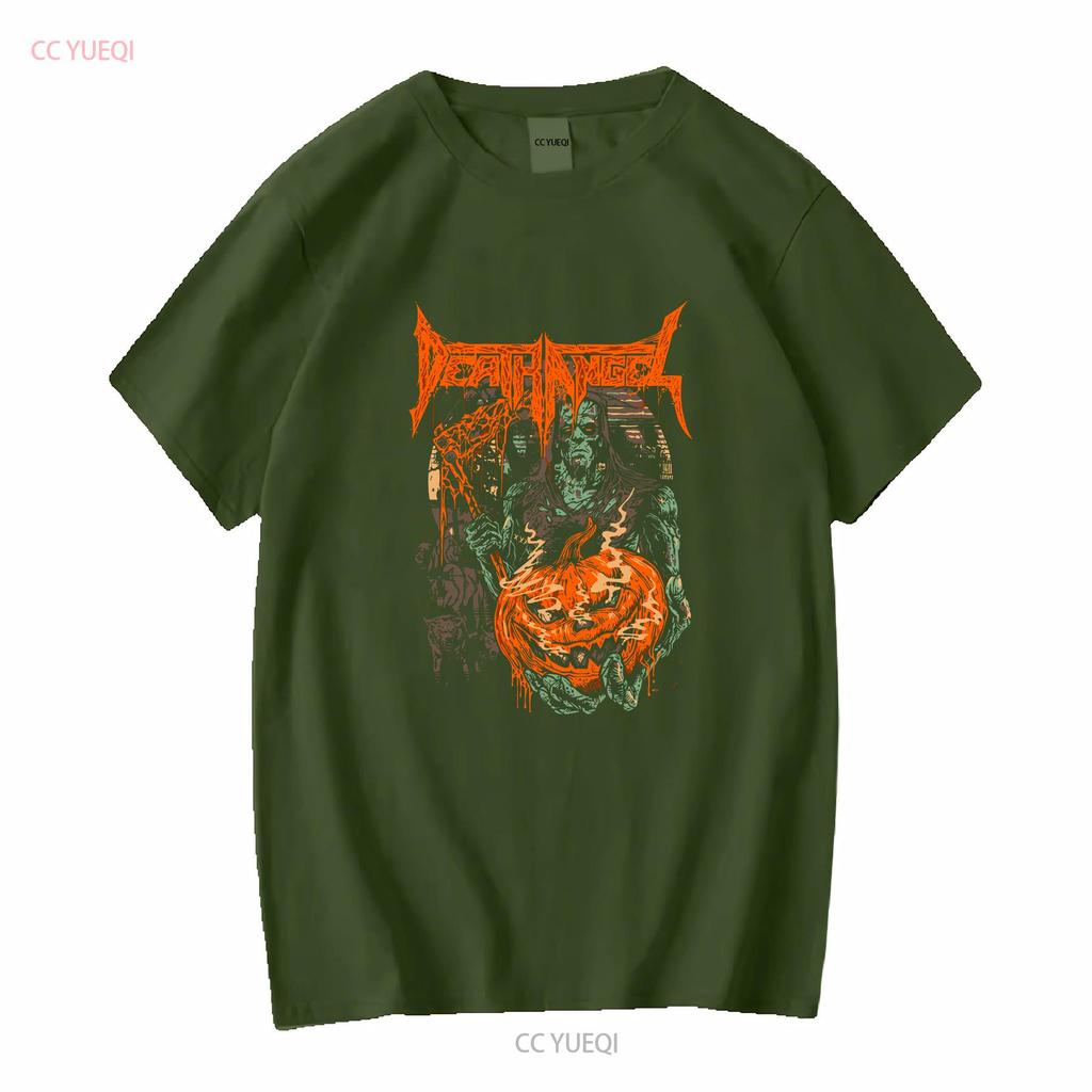 Death Angel Band HAPPY HALLOWEEN Black T Shirt Short Sleeve All Sizes TA5689 Vintage Washed Breathable Graphic Streetwear