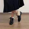 British Style Retro Square Toe Short Boots for Women 2026 New Style with Plush Warm Front Zipper Fashionable Boots