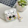 Ins Semi-transparent Cute Rich Cat Is Suitable for Airpodspro1st Generation 1st Generation Bluetooth Headset Case Protective Case.
