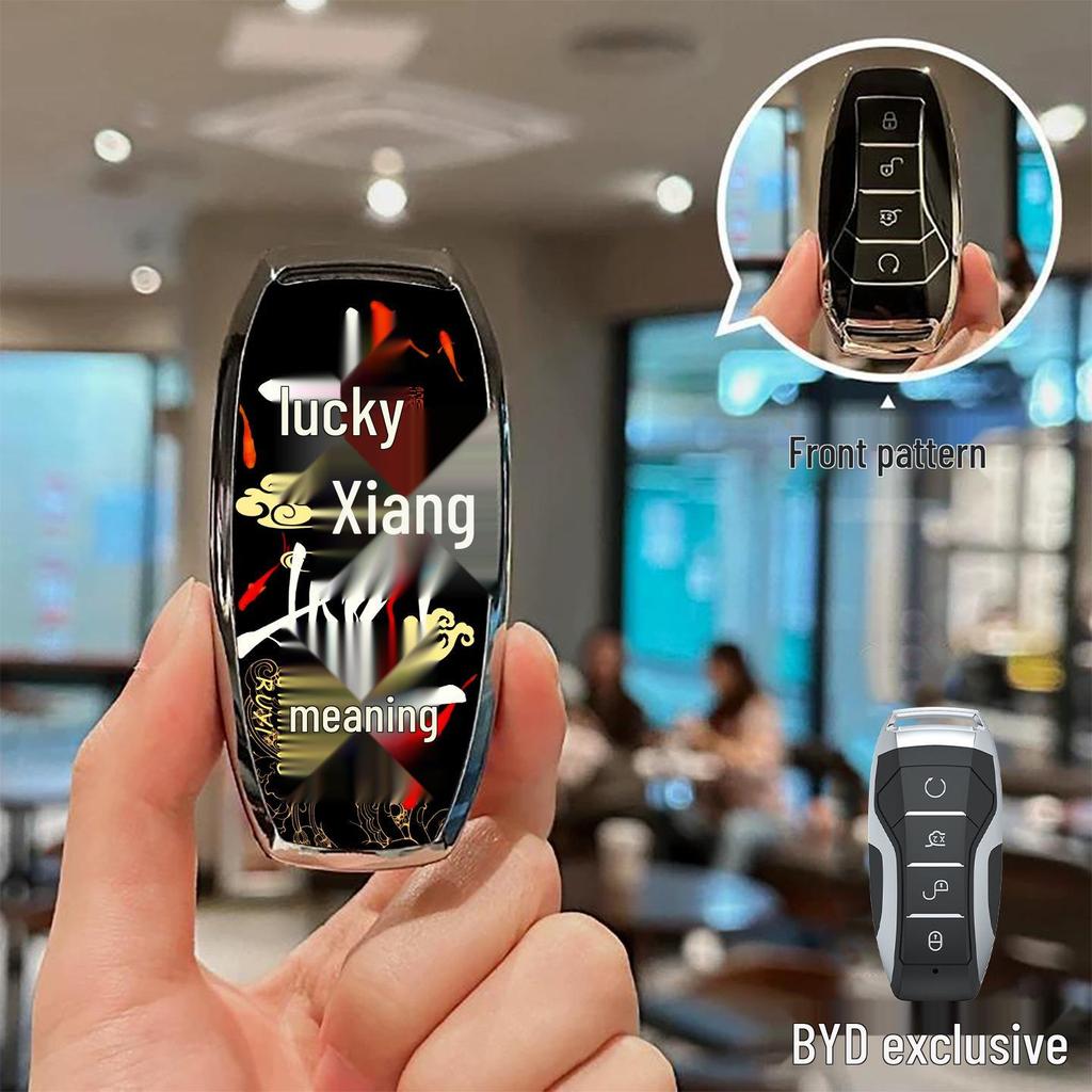BYD Song Pro, Qin Plus DMI, Han EV, Dolphin, Seagull, Yuan, Tang Car Key Protective Case