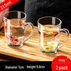 HANDUNYOU 215ml Thickened Glass Tea Mug