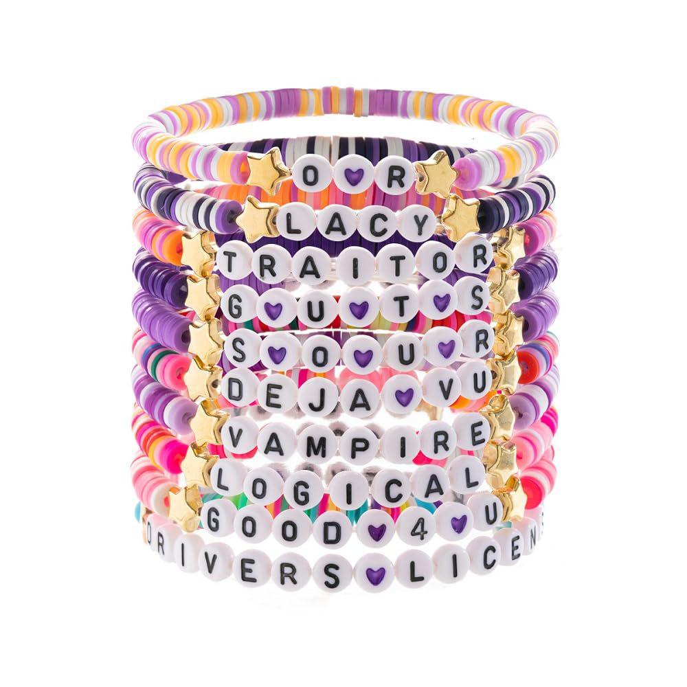 Olivia Rodrigo Lila Ton Fächerarmband-Set