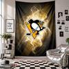 Pittsburgh Penguins Wall Tapestry Home Decor Wall Hanging Cloth for Bedroom Living Room Background