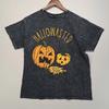 Spirit Halloween Hallowasted T Shirt Medium M Acid Wash Grey Pumpkin Graphic