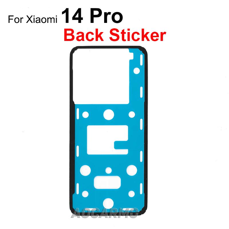 Aocarmo For Xiaomi 14Ultra Mi 14Pro 14U Front LCD And Back Cover Adhesive Rear Housing Battery Cover Sticker Glue Tape