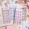3 pcs/6 pcs Random 3D Creative Space Food Cartoon Round Relief Stickers Scrapbooking Diy Journal Cute Stationery Sticker