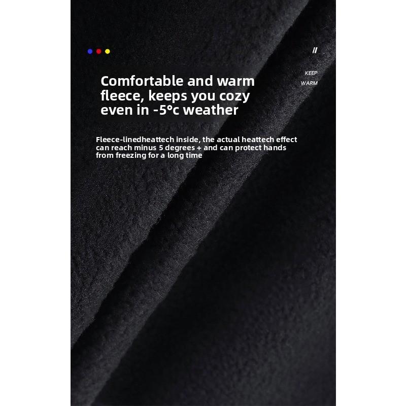 Warm-keeping Cycling Gloves for Outdoor Activities Skiing Cycling Water-resistant and Anti-slip Touchscreen with Added Insulation for Cold Protection.
