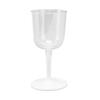 Portable Collapsible Wine Glass Shatterproof Clear Detachable Plastic Wine Glasses for Outdoor Camping Travel