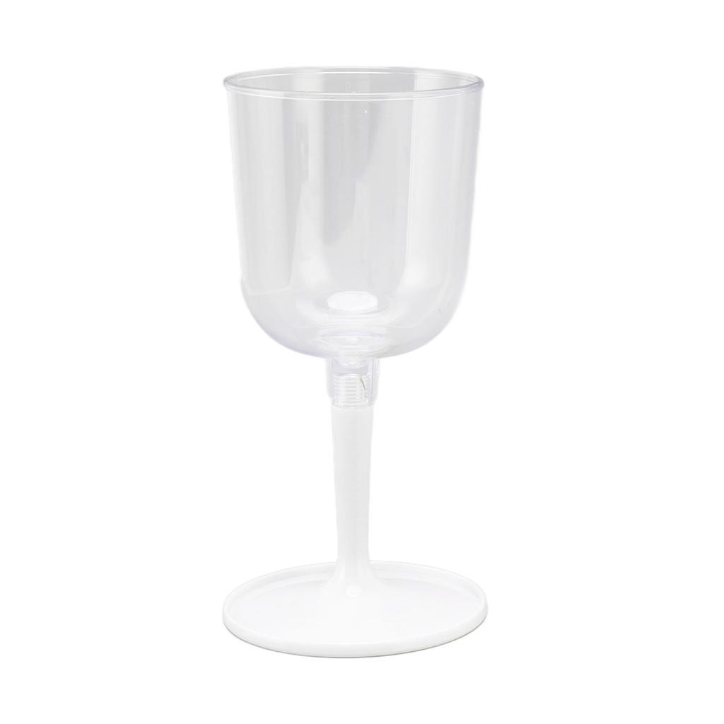 Portable Collapsible Wine Glass Shatterproof Clear Detachable Plastic Wine Glasses for Outdoor Camping Travel
