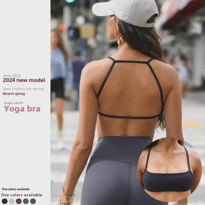 Reggiseno Sportivo Fitness da Donna con Imbottitura - Schiena Stilosa, Supporto per Yoga e Corsa