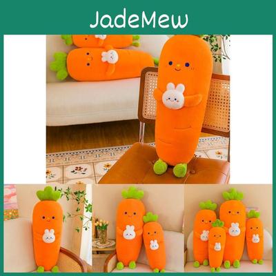 Adorable Carrot Bunny Plush Pillow Soft Down Cotton Stuffed Toy Perfect Gift For Girls