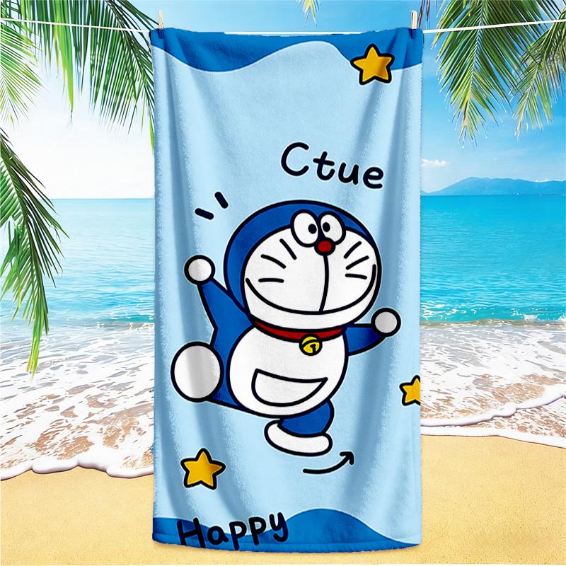 1pc Doraemons Joyful Adventure beach towel,quick drying absorbent beach towel,outdoor sports swimming beach towel,Soft and comfortable Y7281
