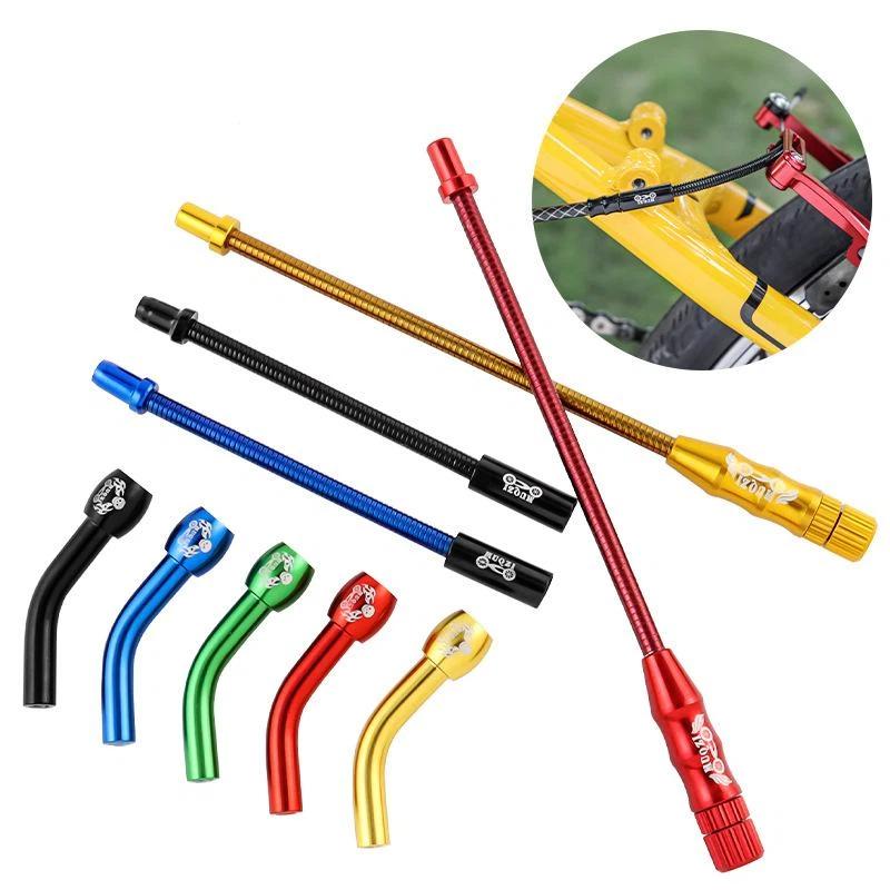Universal Fit Aluminium Alloy Bike V Brake Cable Guide Pipe Wear Resistant Bend Hose Tube for All Kinds of Bicycles Repair