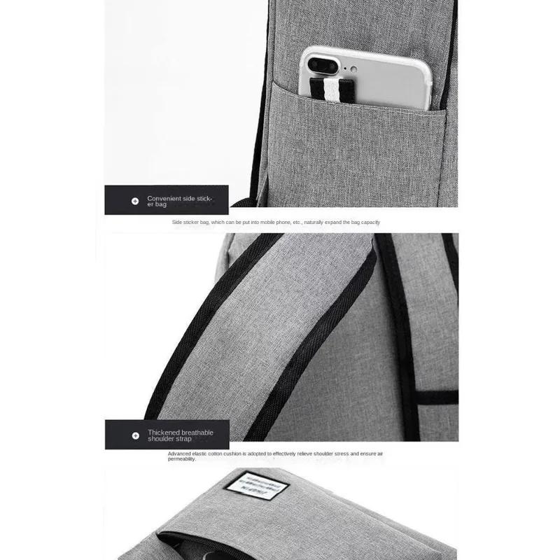 Casual Men's Minimalist Backpack Versatile Backpack Large Capacity School Student Computer Travel Bag Washable Unisex Backpack