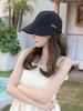 Foldable UV Protection Women's Summer Sun Hat - Korean Style, Breathable Polyester Visor for Outdoor Activities and Beach