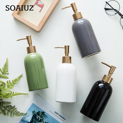 Ceramic Lotion Bottle Press Shampoo Body Wash Hand Sanitizer Dispenser Bottle
