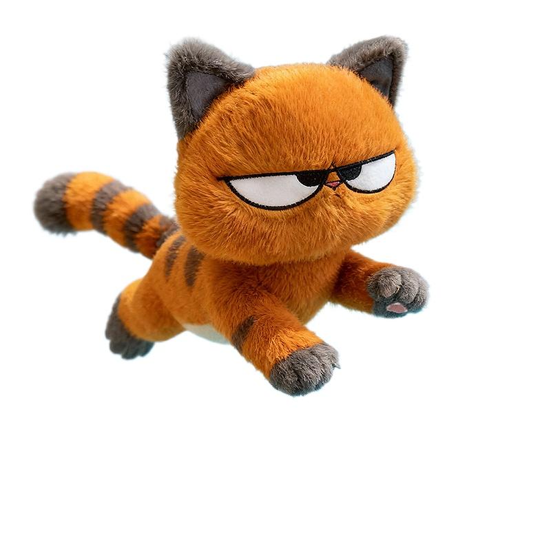 Hot 25cm Cool Orange Cat Plush Toys Soft Kitten Stuffed Animal Dolls Decoration Christmas Gift Children's Birthday Gift