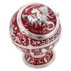 Ball Ashtray with Windproof Lid Retro Dragon Stereoscopic Relief Zinc Alloy Metal Home Decoration