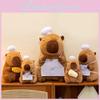 Plush Chef Capybara Toy Dolls Room Decoration Ornaments Children Gift Christmas