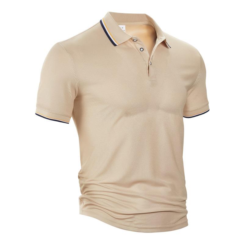 Summer Loose Casual Breathable Lapel Top Short Sleeved Men's Polo Shirts