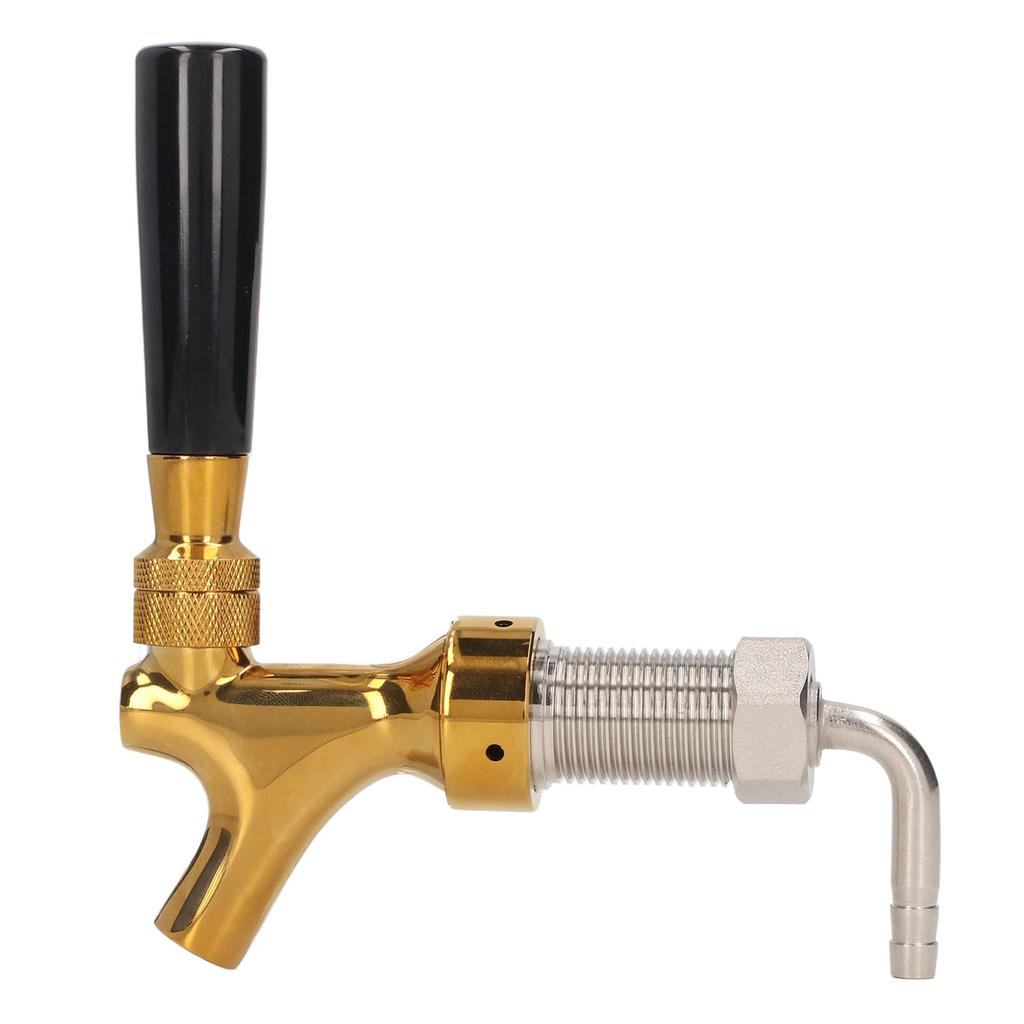 Wine Keg Tap for Kegerator Long Handle Beer Faucet Brass Stainless Steel Beer Bucket Tap