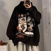 Men's Oversized Cotton Hoodie - Autumn/Winter Hip-Hop Style, Fleece-Lined Sweatshirt