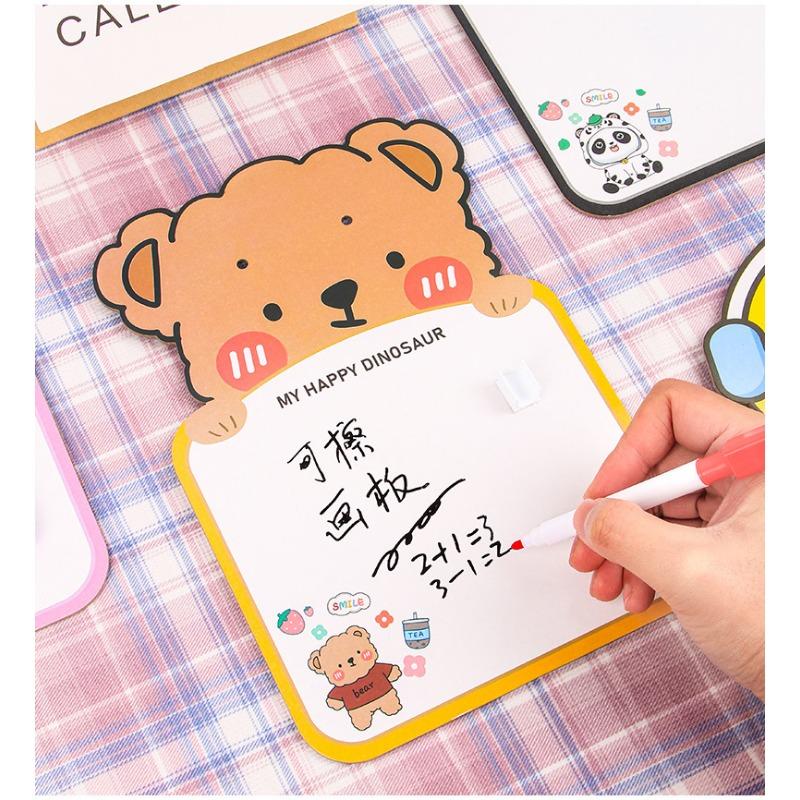 Cartoon Erasable Drawing Board Kids Graffiti Message Whiteboard Student Stationery Gift
