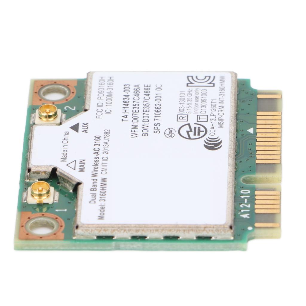 Network Card 433Mbps Dual Band 2.4G 5G 802.11a B g n ac More Capacity Mini PCIE Wireless Network Card