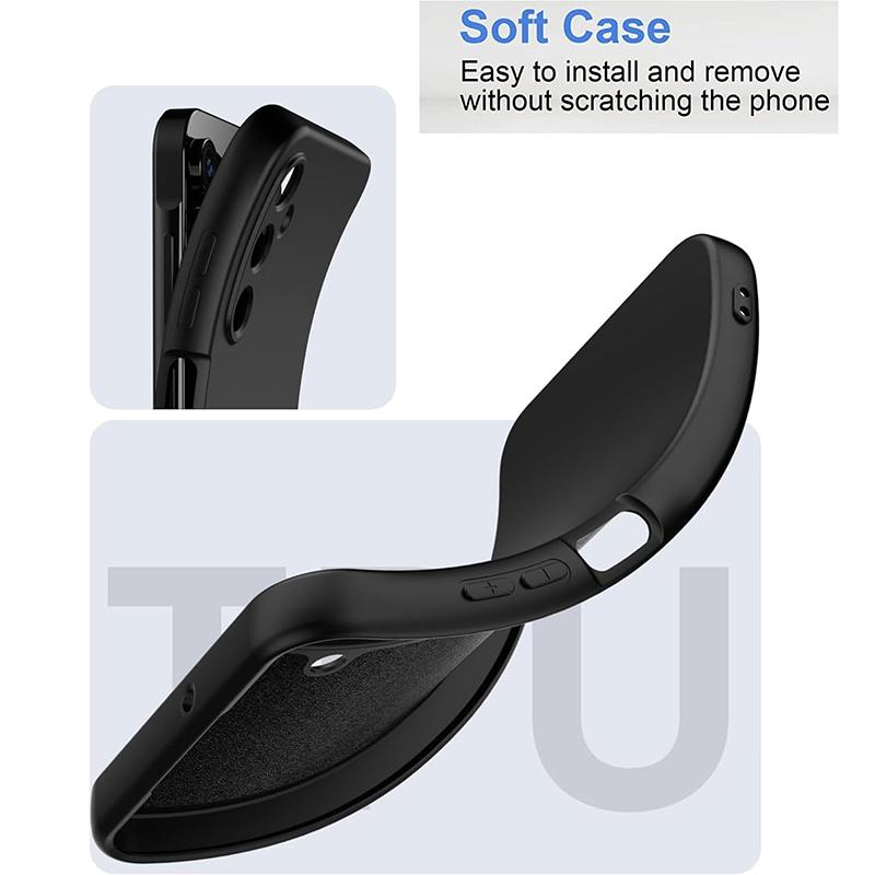 Liquid Silicone Phone Case For For Samsung Galaxy A10 S A20 A30 A50 A70 4G A11 A21 A31 A22 A52 5G A72 Protection Cover TPU Black