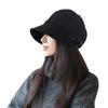 Autumn and Winter New Hats Women's Solid Color Versatile High-end Sense Fashion Metal Letter Label Cap Thin