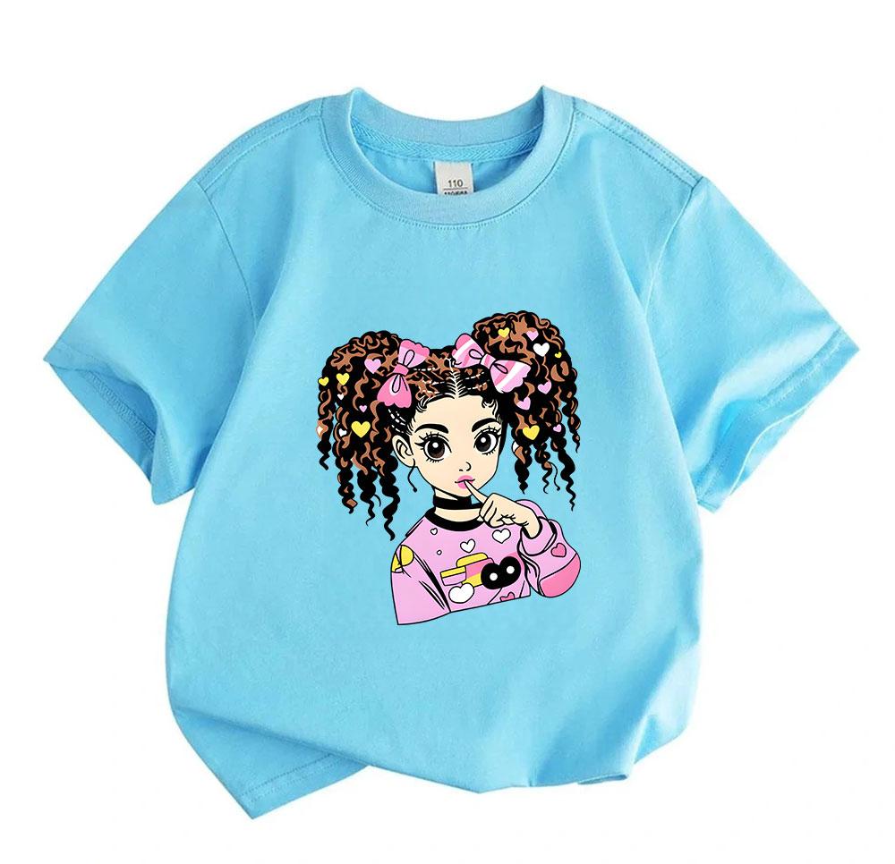Kids Girls Boys 100% Cotton Crew Neck Short Sleeve T-Shirt,