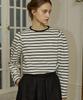 NONLOCAL Double Stripe Puff Long Sleeve - Black