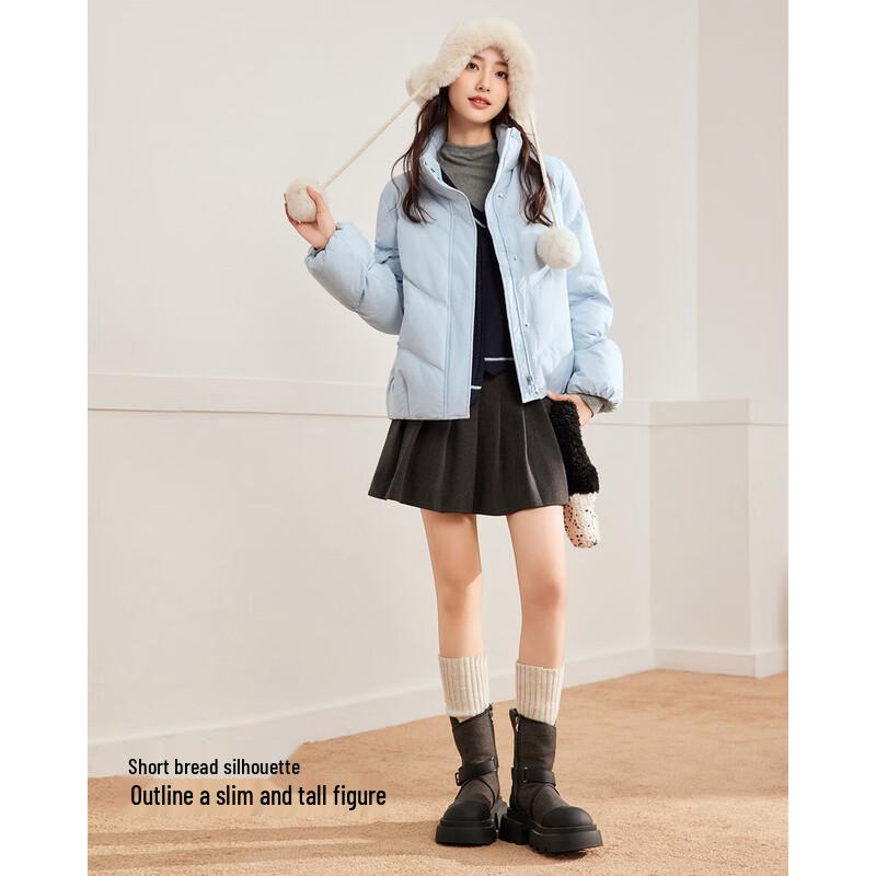 IEF Women's Korean Style White Duck Down Jacket