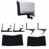 Table Tennis Net and Post Set Adjustable Training Practice Mesh Grip Holder Clip Folding PingPong Mesh Net Clip