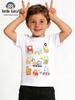2026 Spring/Summer Kids' Cartoon Car T-Shirt - Short Sleeve Round Neck Pullover