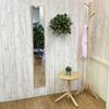 slim made in 153 x 22 thin wooden natural W220 NA Wall-mounted mirror, full-length mirror, design, Japan, cm, shatterproof, frame, wood, (Natural).