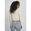 Pull Femme - Urban Classics - Interlock Short Crew - Blanc Cassé - Col Arrondi - Adulte