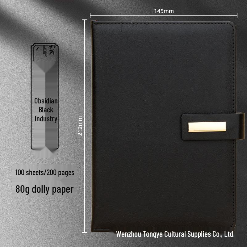 Customizable Business Diary Gift Set with Logo Printing - One-Buckle Notebook and Corporate Souvenir
