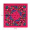70*70cm Hijabs für Damen Quadratisch Luxuriös Retro Blumendruck Kopftuch Kopfbedeckung Babuschka Kopftuch Bufandas Invierno Mujer Foulard
