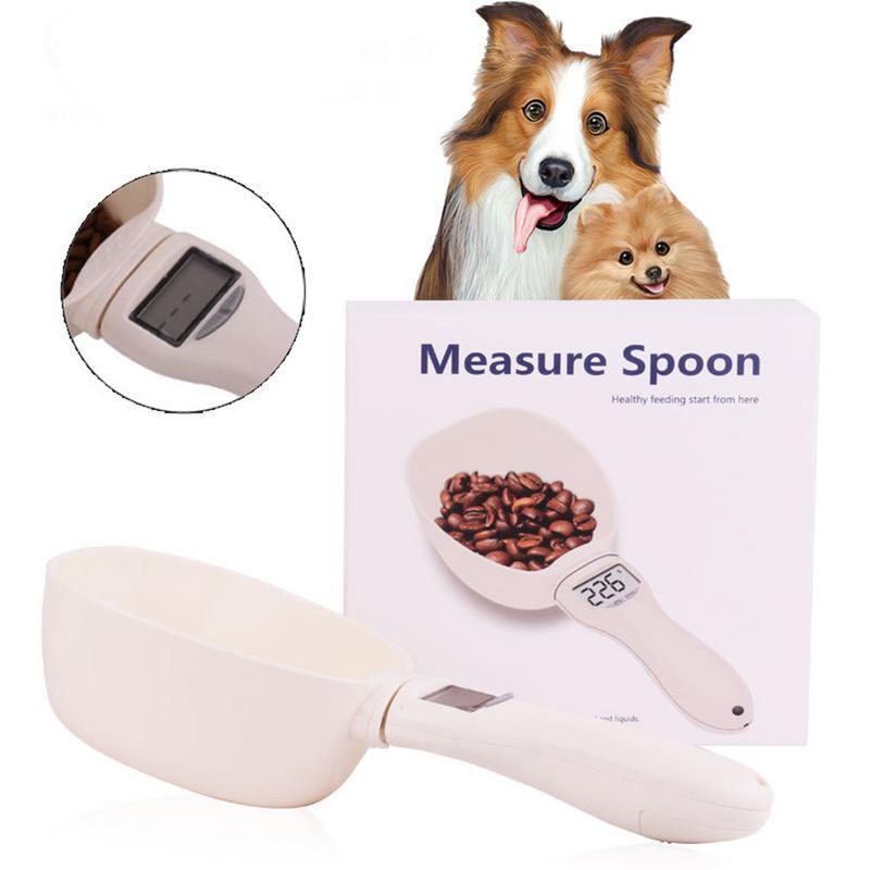 Pet Food Measuring Scoop Dog Digital Scale Spoon with LCD Display for