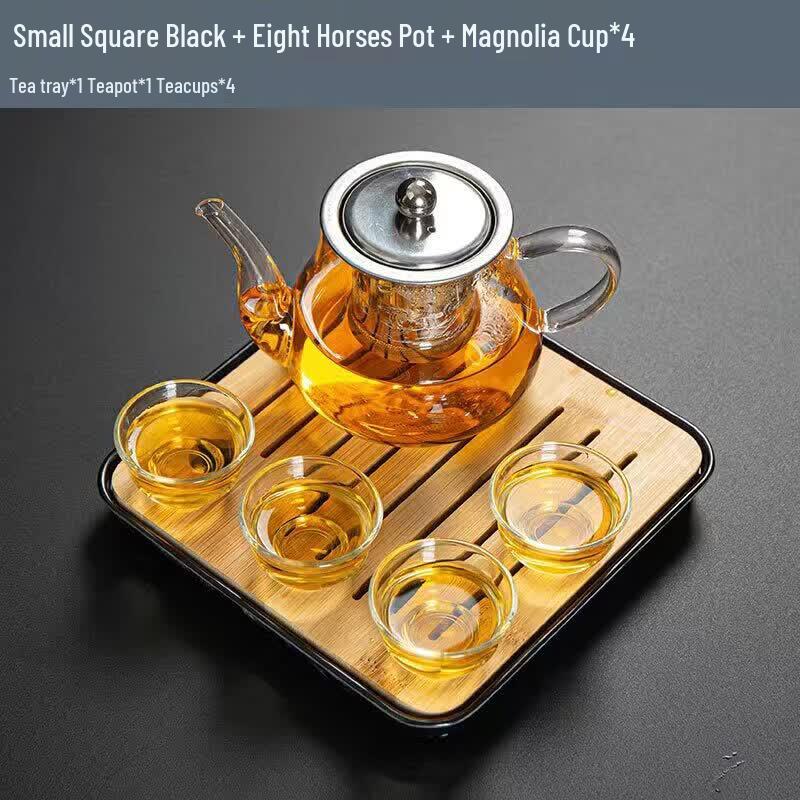Qiwei Bamboo Gongfu Tea Tray with Drainage